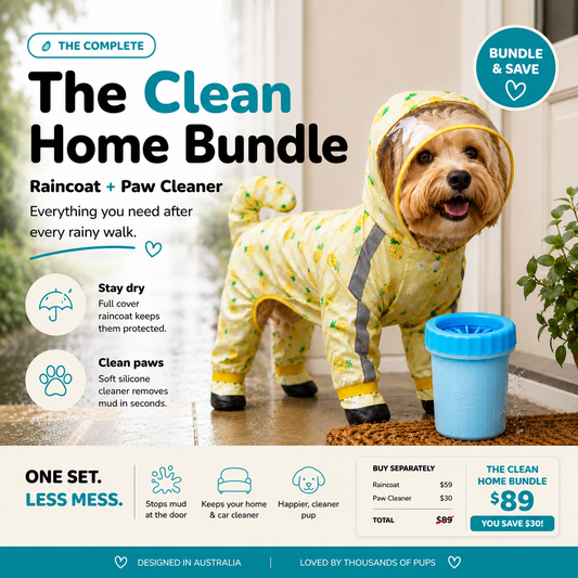 The Clean Home Bundle — Full-Cover Raincoat + Paw Cleaner