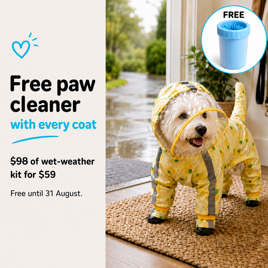 The Clean Home Bundle — Full-Cover Raincoat + Paw Cleaner