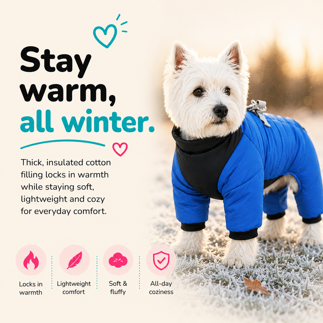 Winter Warmer Full-Cover Dog Coat
