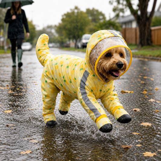 Pineapple Paradise Full-Cover Raincoat