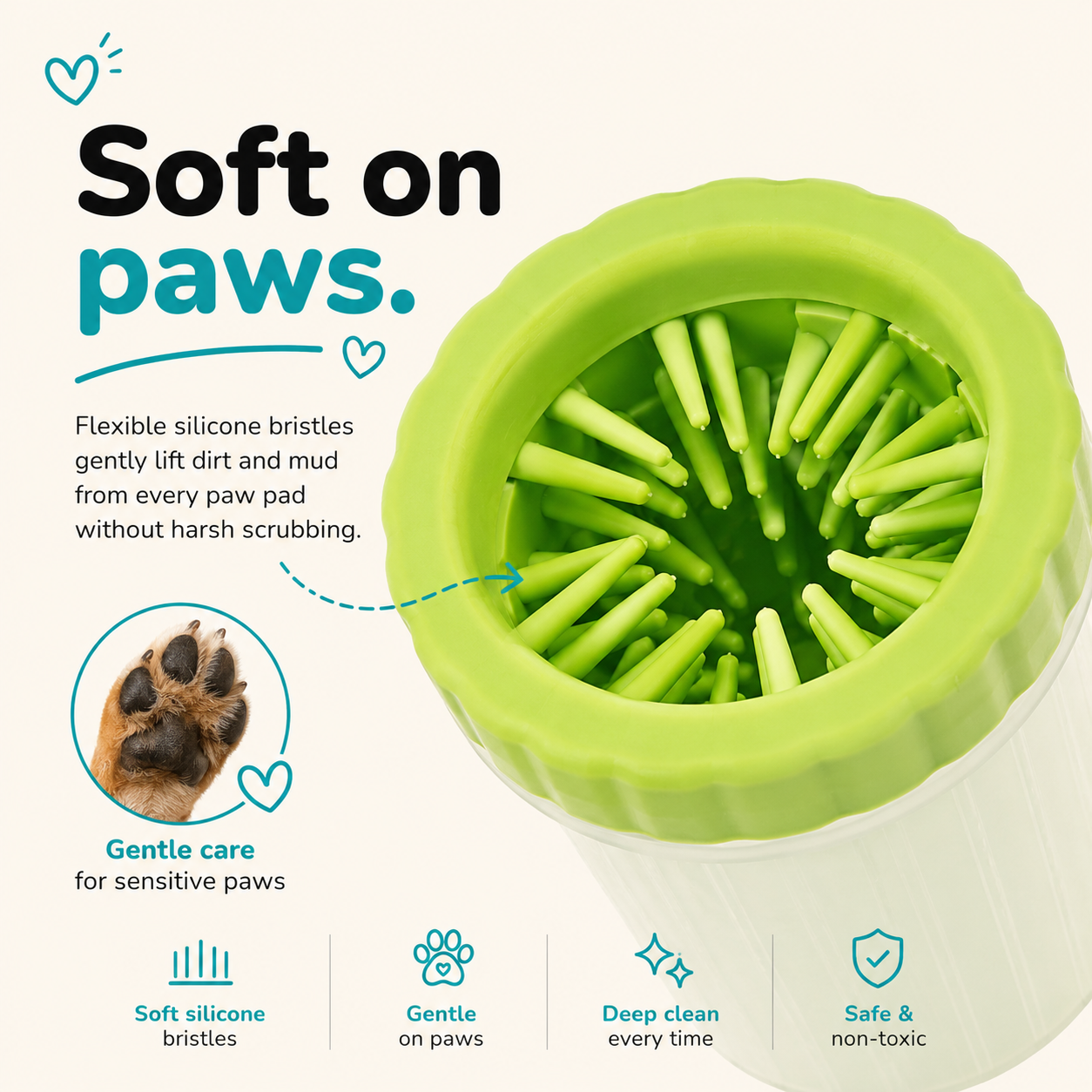 Paw Cleaner Cup — Portable Dog Paw Washer