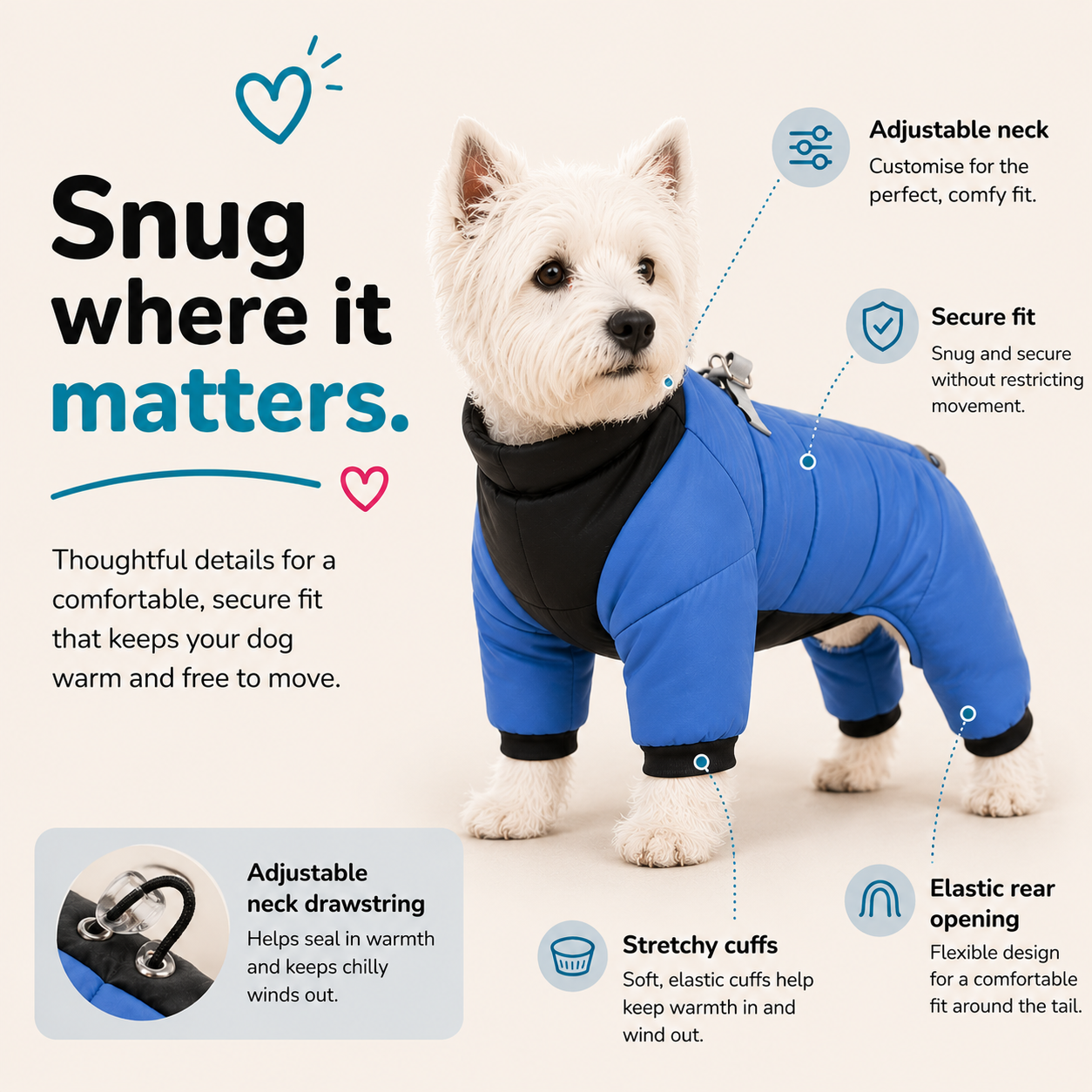 Winter Warmer Full-Cover Dog Coat