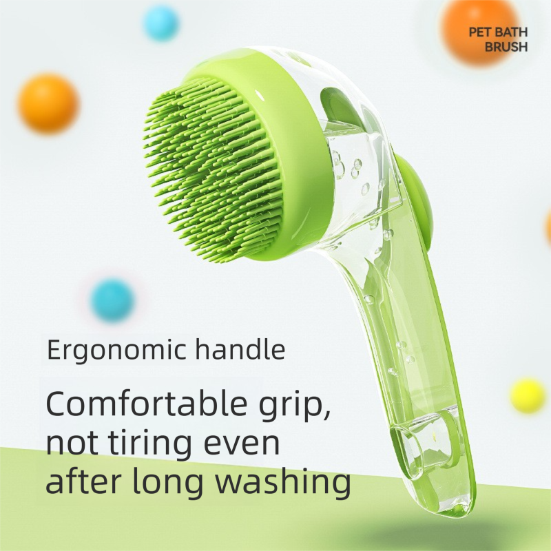 Silicone Bath Brush with Shampoo Dispenser
