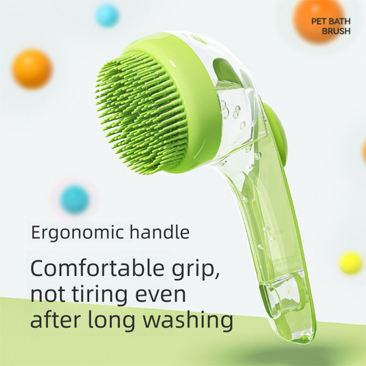 Silicone Bath Brush with Shampoo Dispenser