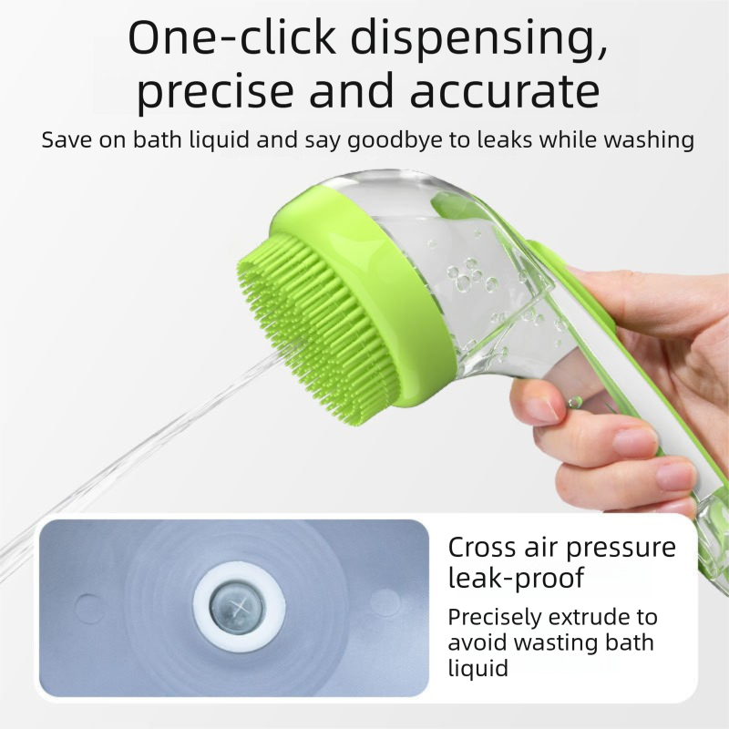 Silicone Bath Brush with Shampoo Dispenser